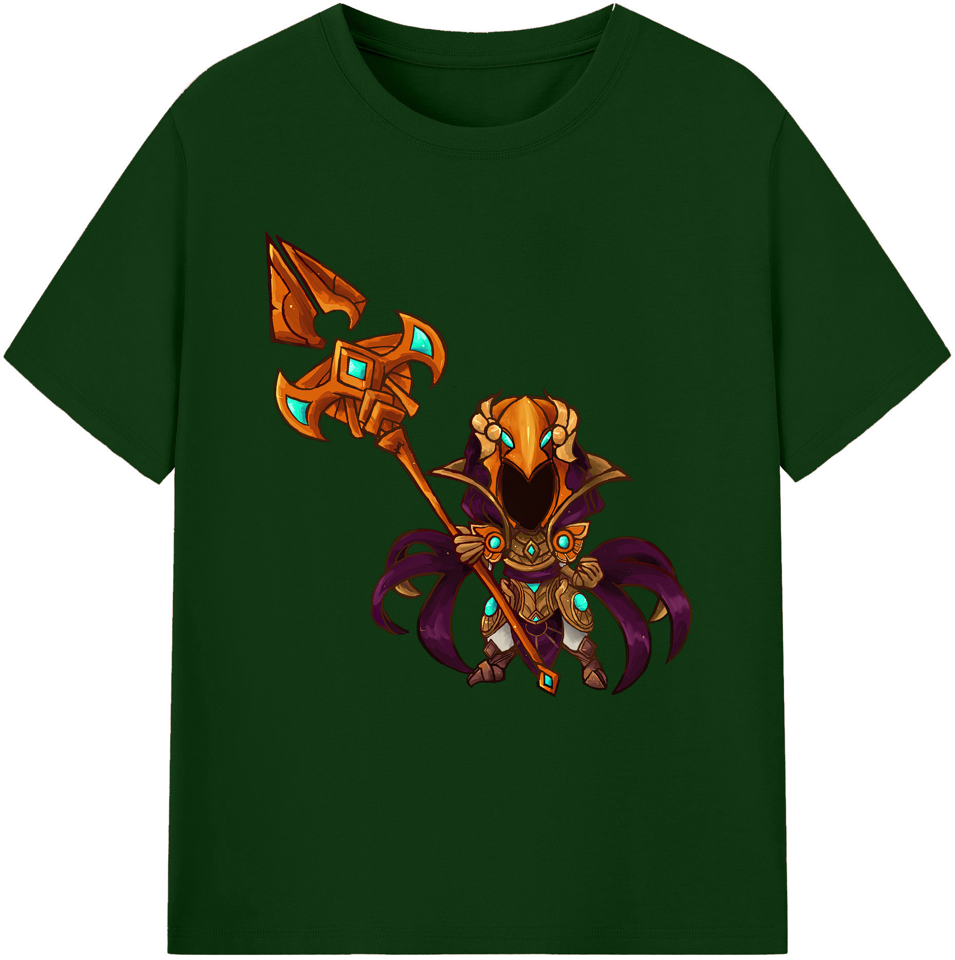リーグ・オブ・レジェンド League of Legends LOL 綿100％半袖Tシャツ（フロントプリント）